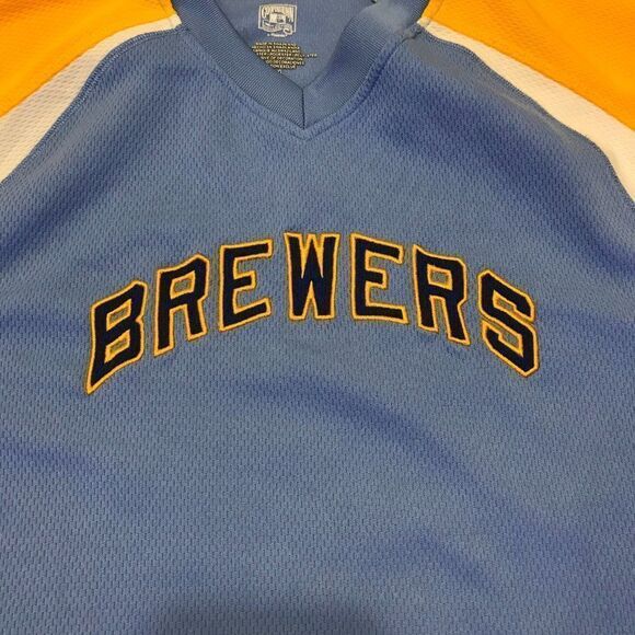 Cooperstown Collection MLB Milwaukee‎ Brewers Jersey Large - Picture 2 of 5